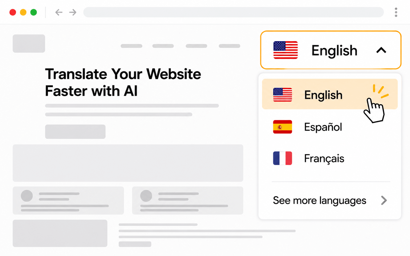 Original Polylang WordPress page before AI translation