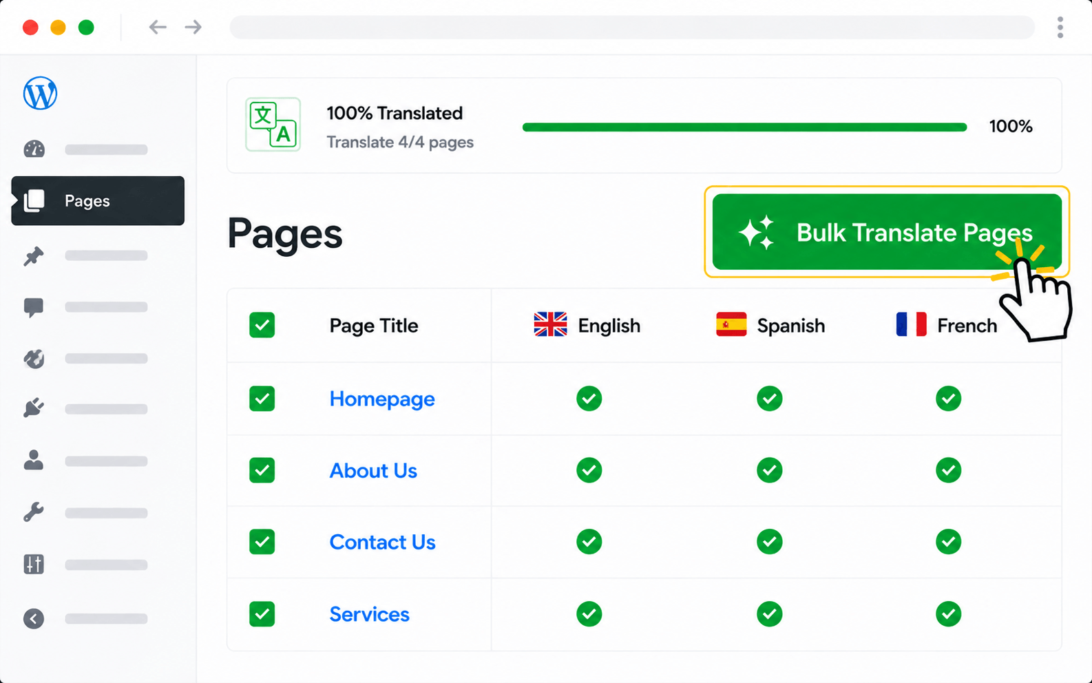 WPML content after Bulk Translation with AutoMLP